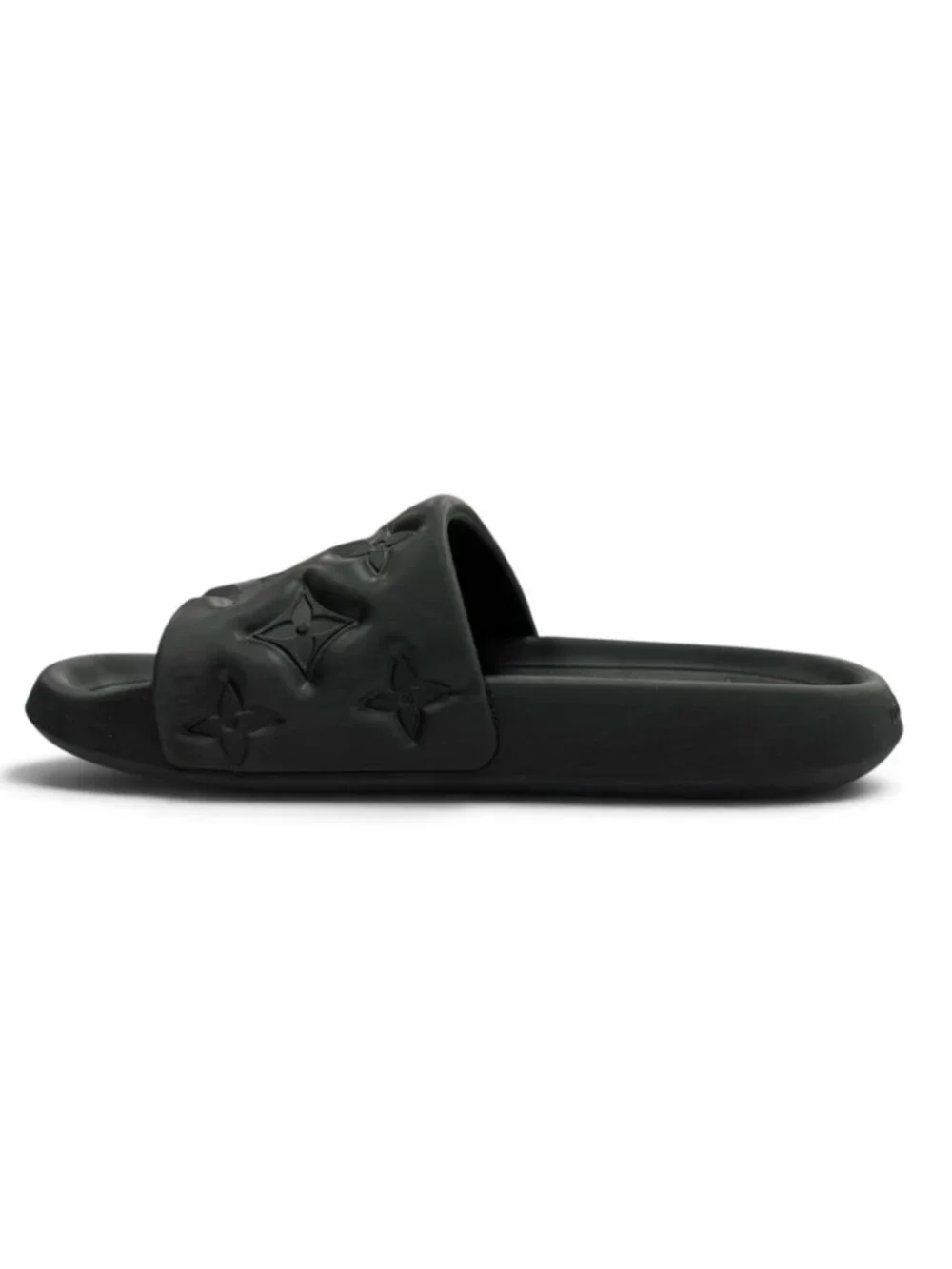 Louis Vuitton Waterfront Line Rubber Monogram Sandals Black
